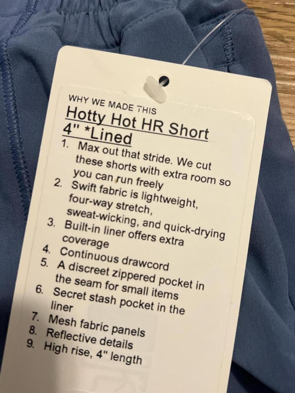 Lululemon Women's Blue Shorts High Rise size 2 - Picture 3 of 5